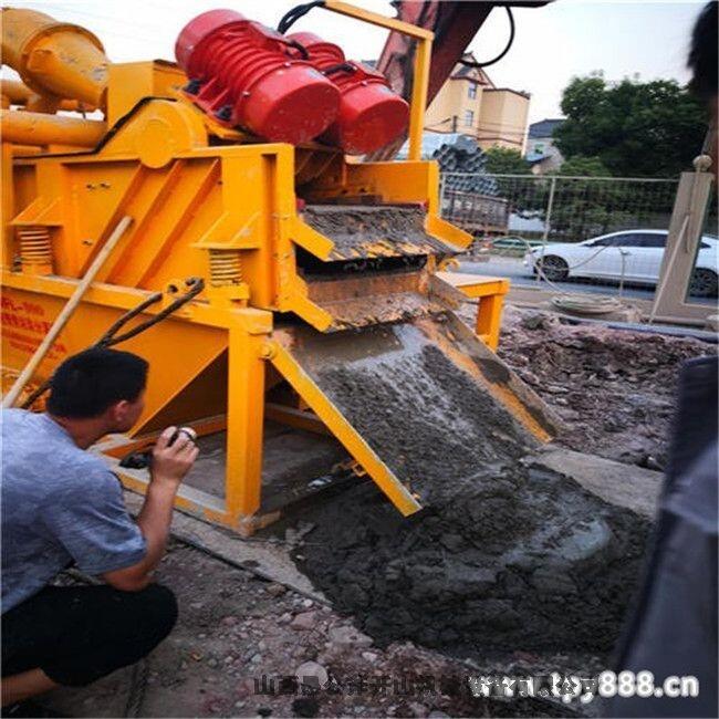 舟山嵊泗建房打樁洗樁水在用泥漿處理機(jī)