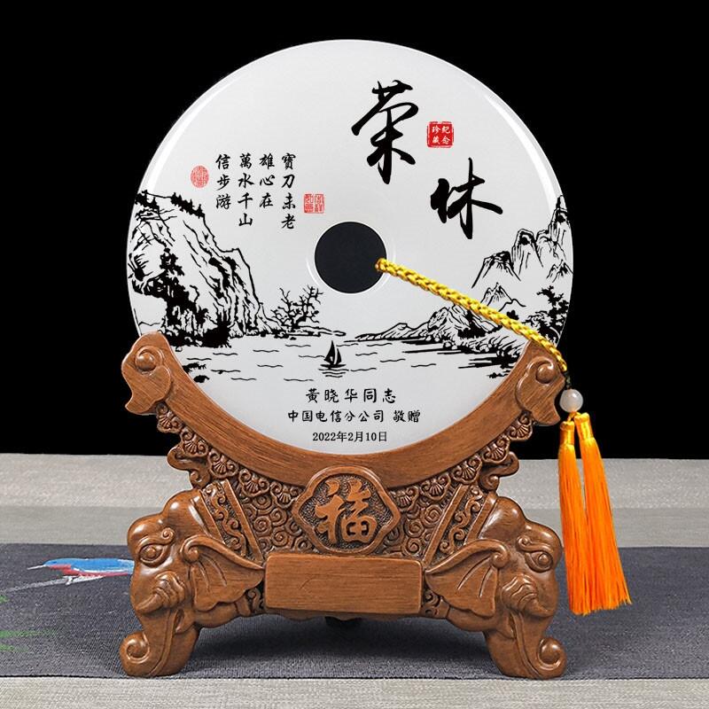 煥環(huán)祥工藝 玉石擺件定做 平安扣紀(jì)念品