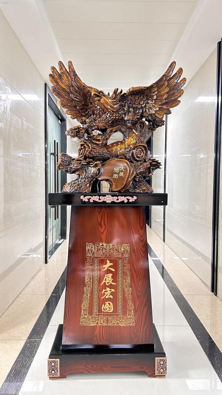 煥環(huán)祥 大展宏圖擺件 辦公室大堂落地裝飾品 公司開業(yè)禮物 喬遷賀禮定做