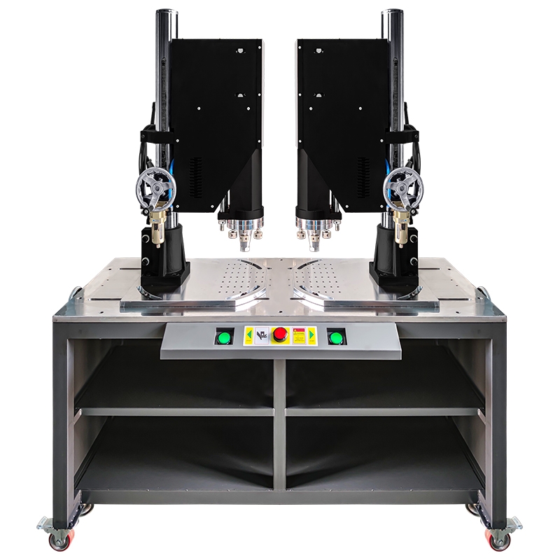 東莞超聲波焊接機雙頭超音波半自動口罩塑膠玩具禮盒包裝封口熔接