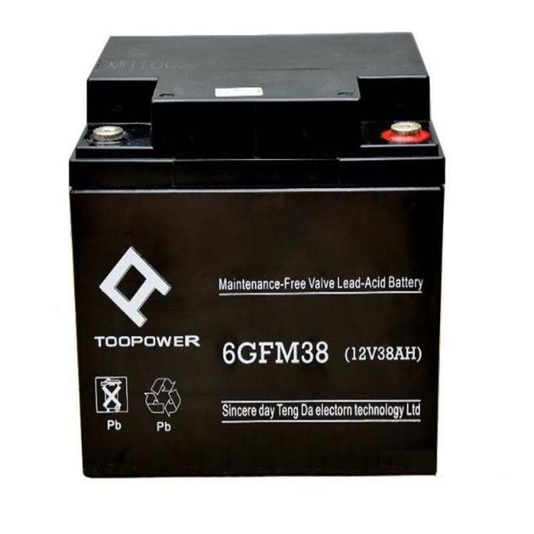 TOOPOWER天力蓄電池6GFM38 12V38AHups儲(chǔ)能電源