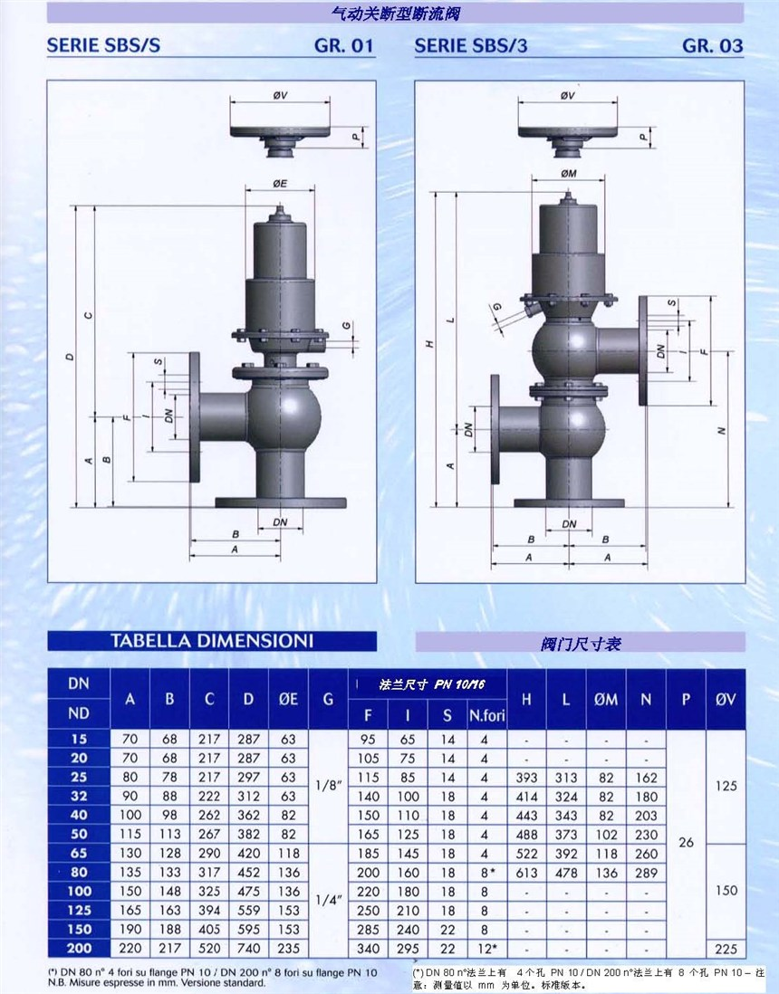 漢達(dá)森進(jìn)口品牌布魯克 SBS/S與SBS/3系列閥門