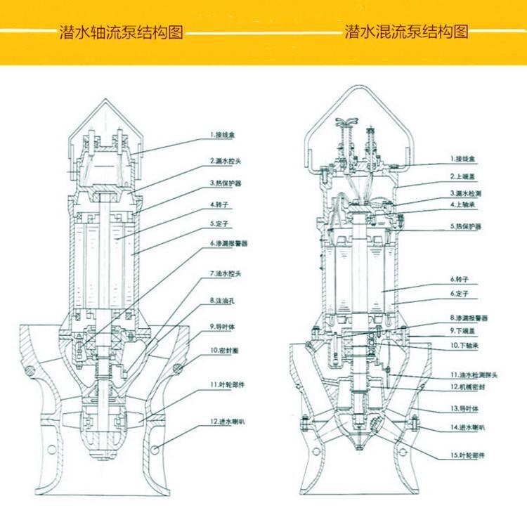 湘湖潛水混流泵800QZB-70大型抽水機(jī)泵一體