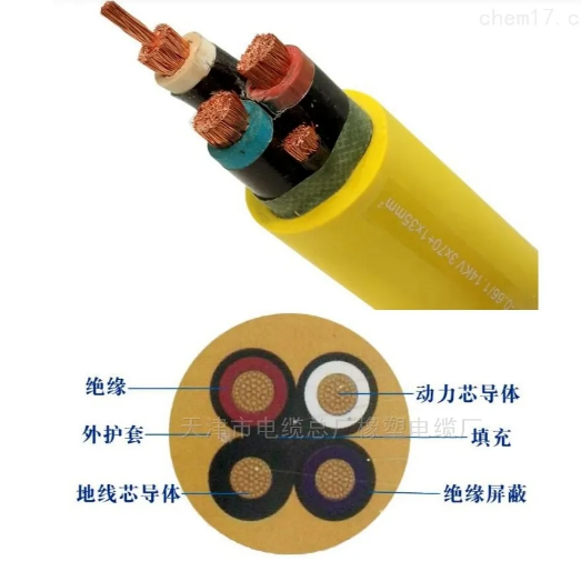 礦用電纜MYP-0.66KV 3*35+1*16 屏蔽電纜