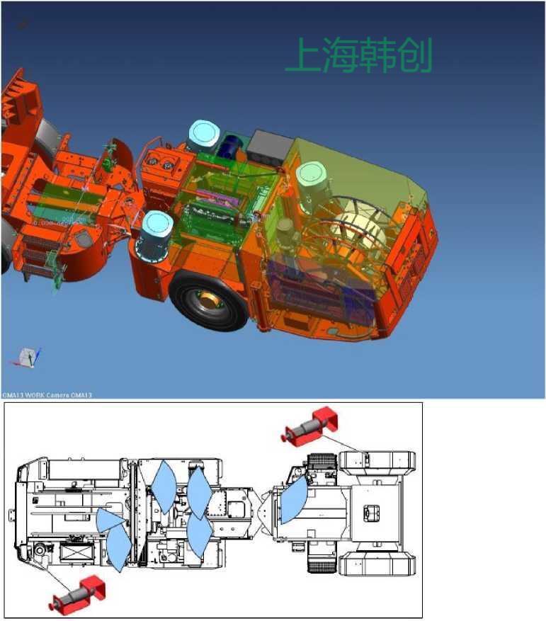 鑿巖臺車自啟動滅火 感溫自啟動滅火裝置 HCYYRH自動滅火系統(tǒng)