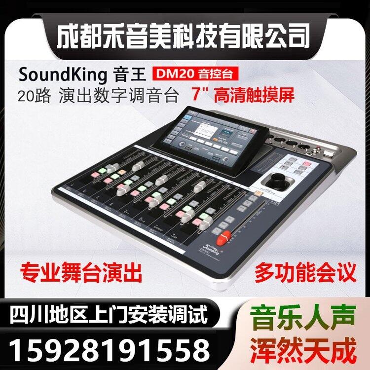 成都 Soundking 音王 20路專業(yè)演出 7寸觸摸屏 帶效果混響數(shù)字調(diào)音臺代理銷售