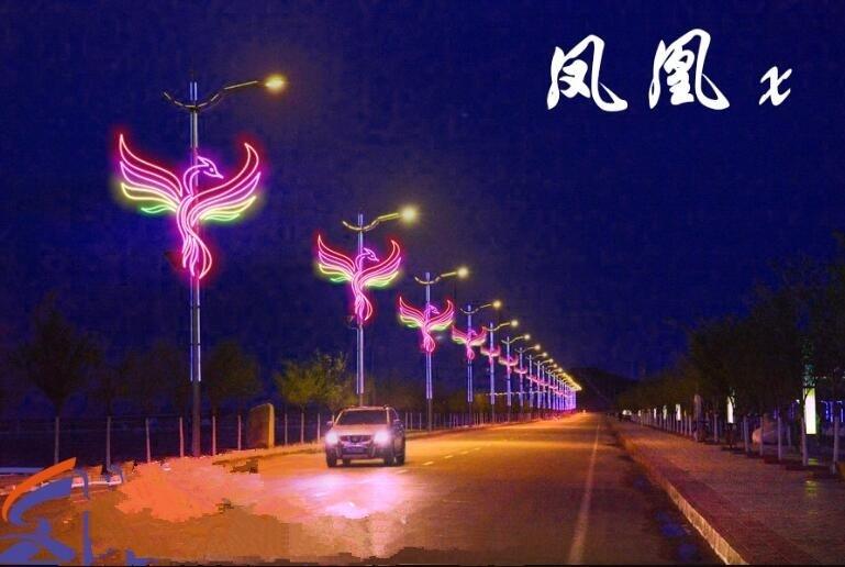 亳州LED中國結(jié)廠家電燈桿燈箱廠家路燈桿亮化