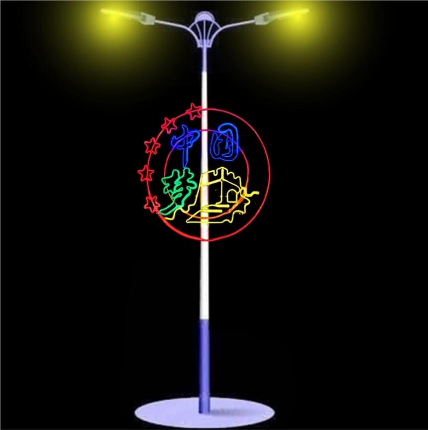 2.8米80W電桿裝飾燈燈桿燈箱
