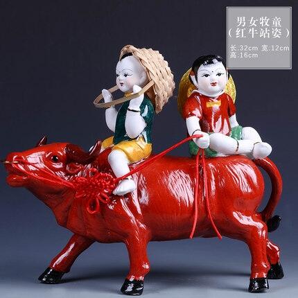 銀行保險(xiǎn)公司贈(zèng)送新年禮品陶瓷牛擺件 生肖牛裝飾工藝品