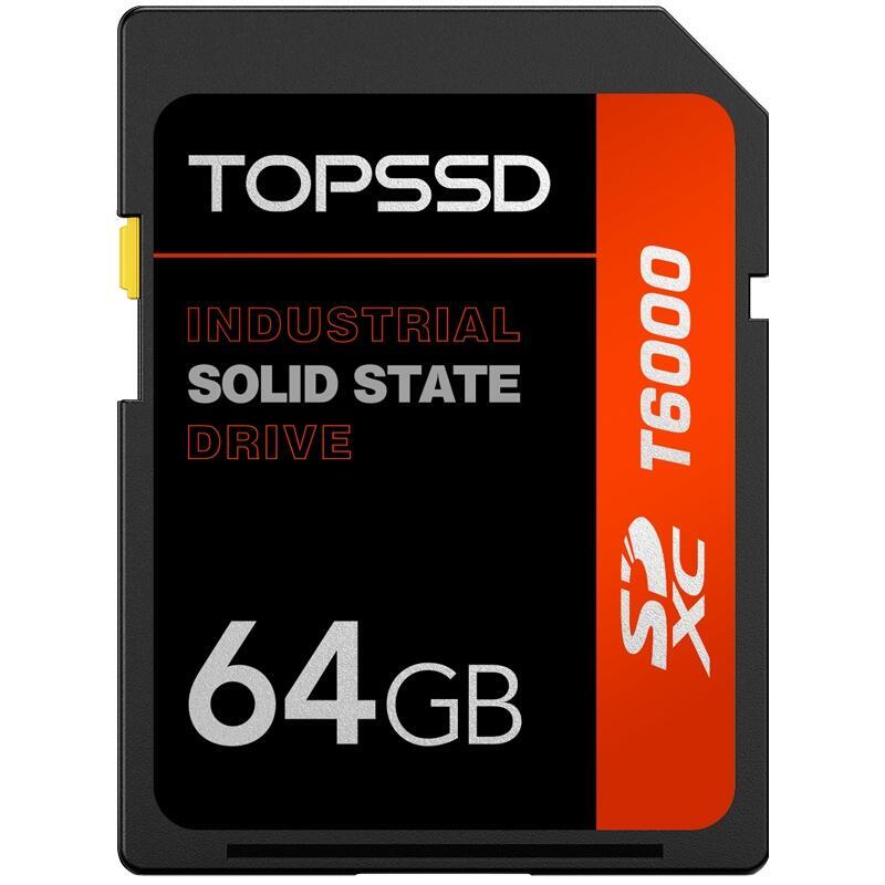 TOPSSD天碩T6000工業(yè)級高性能SD卡 64GB SLC工業(yè)SD卡 內(nèi)存卡