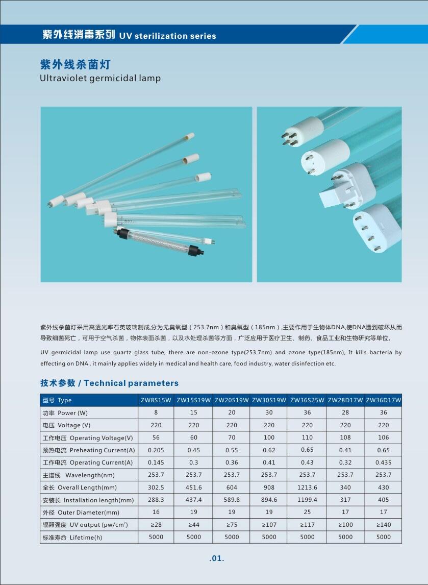 健仕福生產(chǎn)供應(yīng)紫外線低臭型殺菌燈和臭氧型殺菌燈