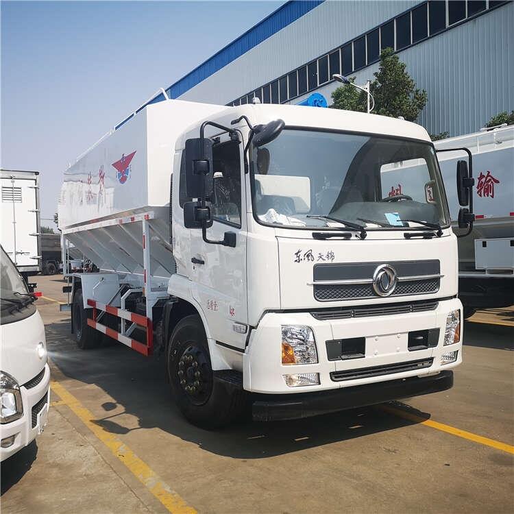 2019年新款熱銷陜汽15噸料罐車_高端飼料車價位