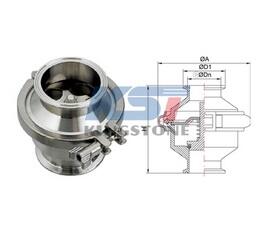不銹鋼內(nèi)外螺紋止回閥 衛(wèi)生級無負壓快開卡套式止回閥