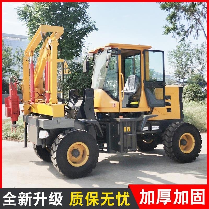 高速公路波形護(hù)欄打樁機(jī) 供應(yīng)護(hù)欄打拔機(jī)