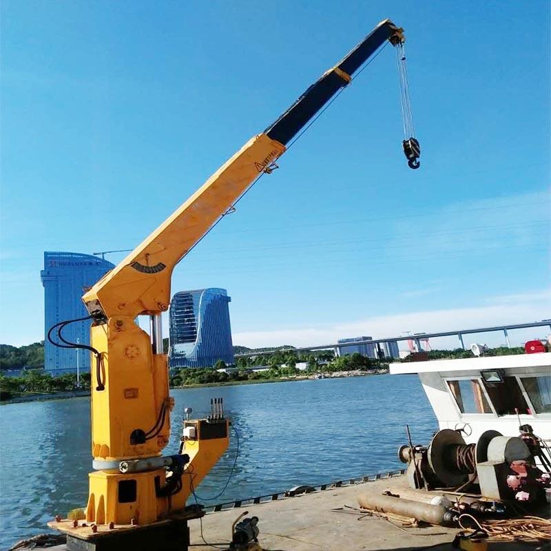 全自動液壓船用起重機 浮船吊 液壓船舶吊車