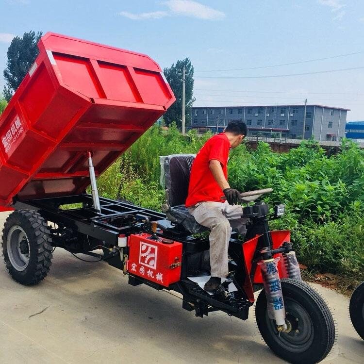 家用農作物運輸三輪車 建筑工地拉渣車 礦用井下出渣車 山東廠家定制