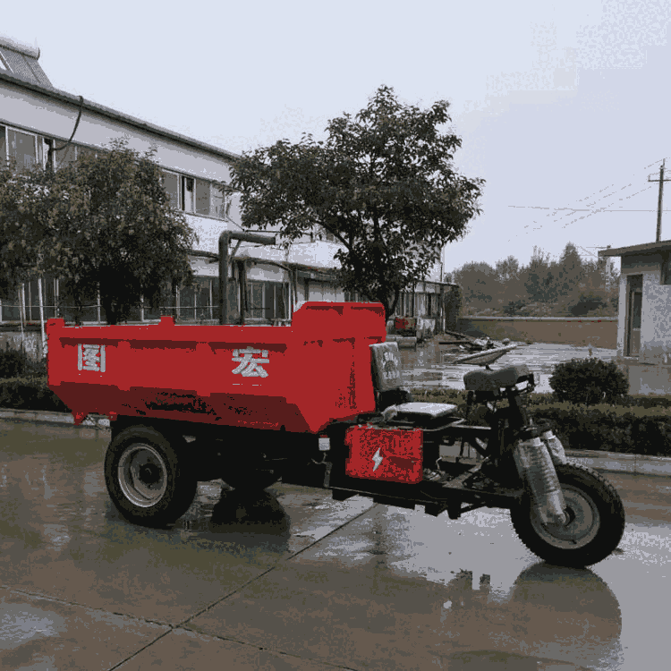 工程運輸車 建筑工地拉渣車 隧道裝渣車 宏圖電動三輪車廠家