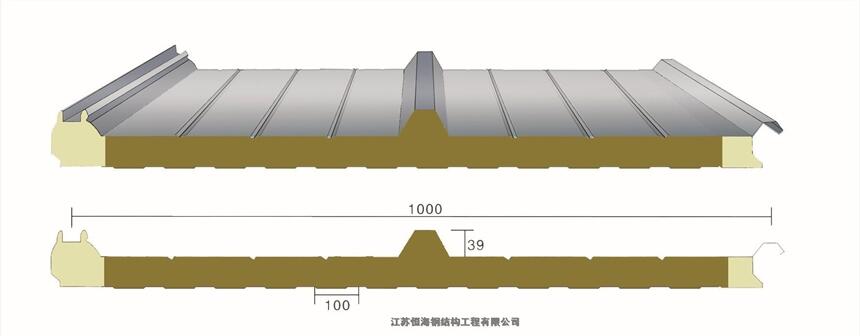 江蘇恒海廠家生產(chǎn)40mm厚暗扣式橫裝板