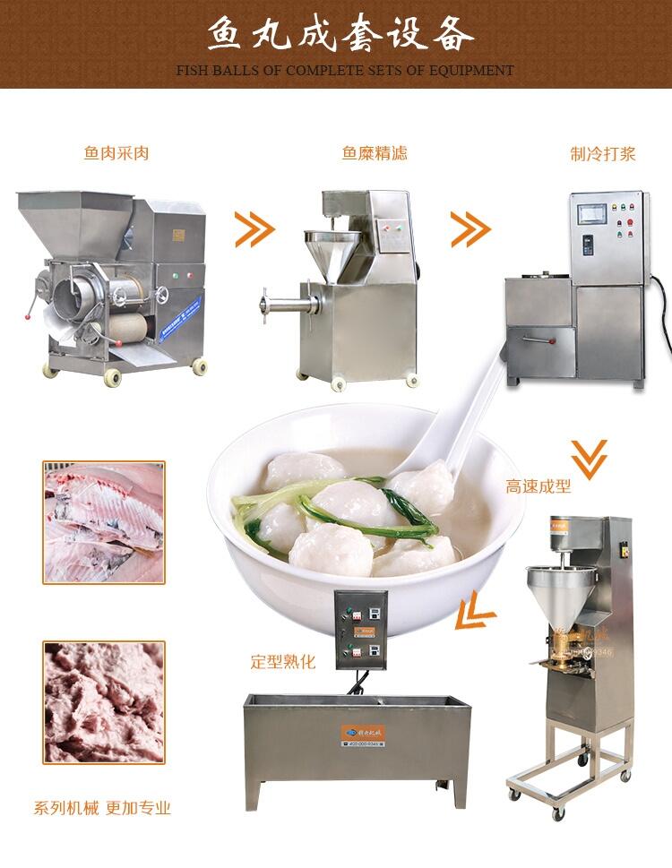 魚丸子加工成套設備魚丸機