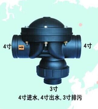 KM58P-4*4*3過濾器用二位三通閥(液動(dòng)/氣動(dòng)反沖洗閥)