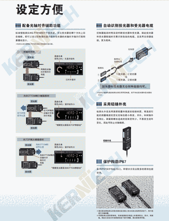 松下激光位移傳感器HG-C1030 HG-C1050 HG-C1100 HG-C1200