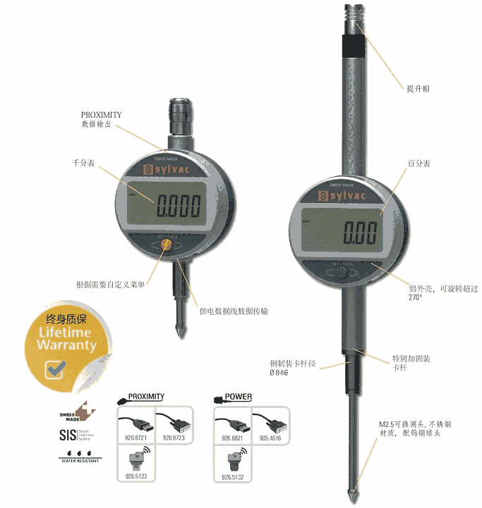 瑞士SYLVAC高度表S_Dial Work Basic數(shù)顯表 千分表