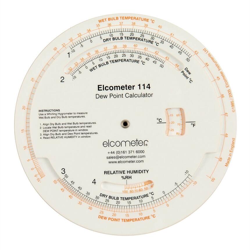 英國易高Elcometer 114 露點計算盤