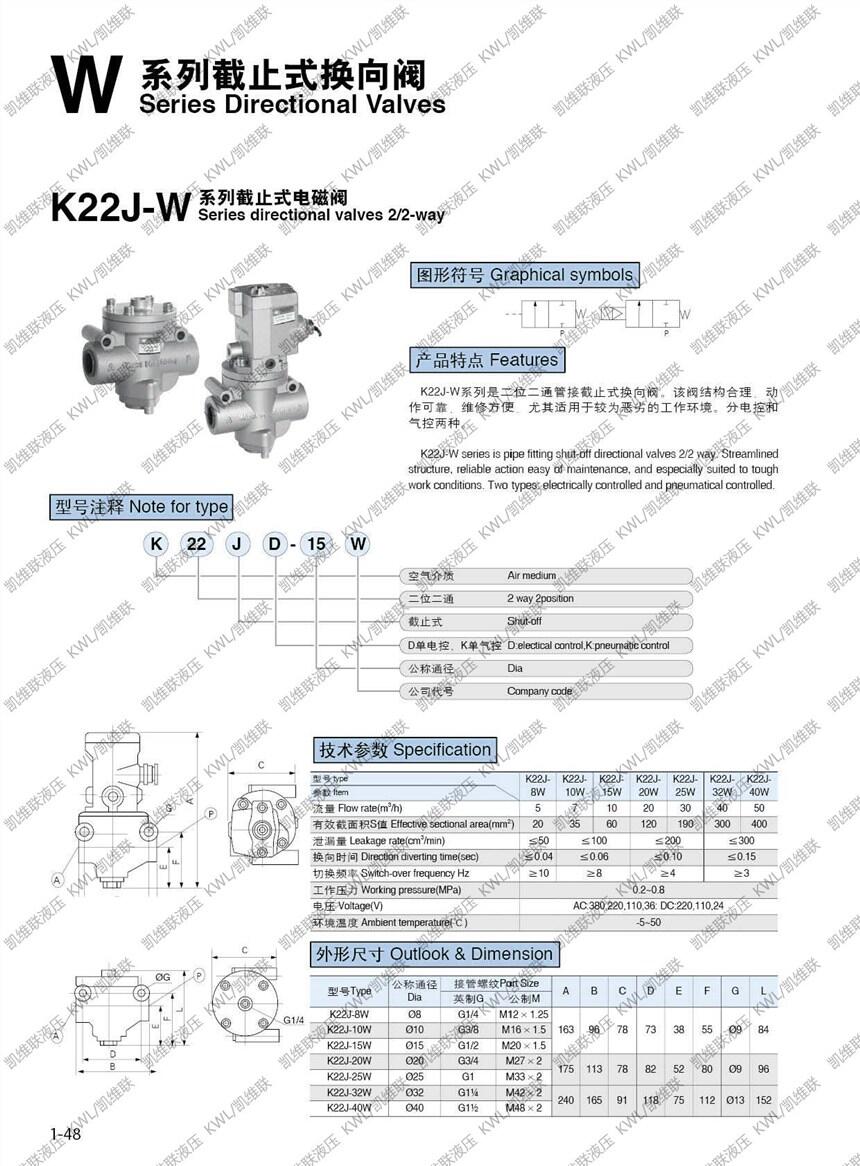 遼源K23JK-50W,截止式電磁閥,,服務(wù)周到|