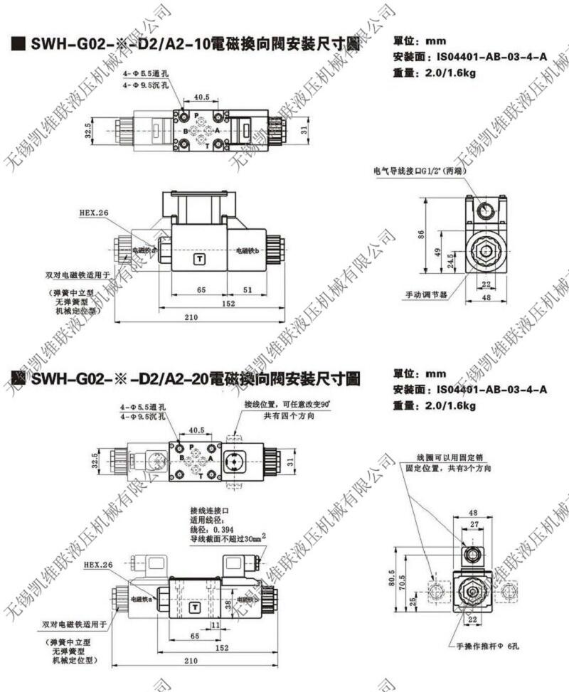 吳忠SW-G10-C5-ET-D2-20,電液換向閥,價格實惠|