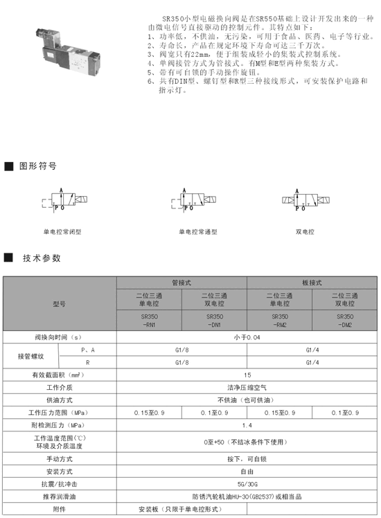 阜陽(yáng)SR550-PN15DL,二位五通滑柱式電控?fù)Q向閥,信譽(yù)保證|