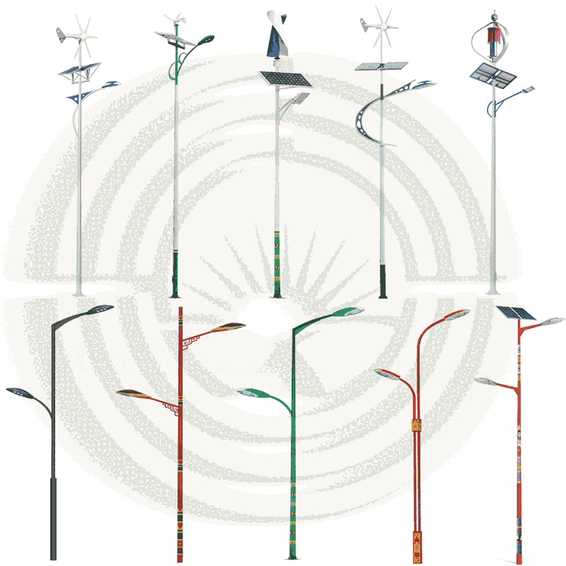 云南臨滄太陽(yáng)能路燈 回紋中式太陽(yáng)能路燈
