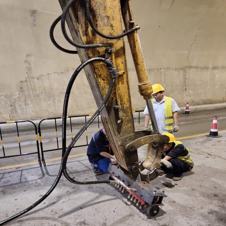 定做高速隧道鑿毛機 車載萬向鑿毛機 機械式快速拉毛機