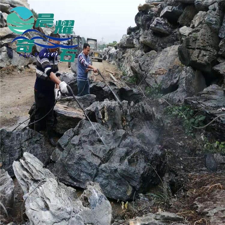 富佳石業(yè)大英石 英德石園林景觀石 公園庭院大型英石假山