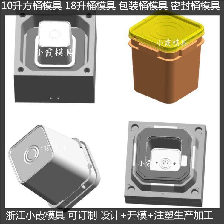 定做塑料涂料桶模具，涂料桶塑料模具加工