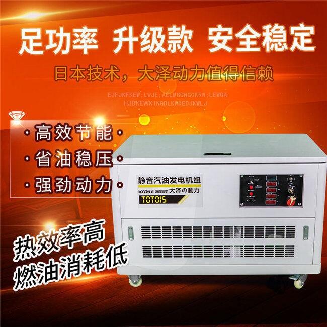 大澤動(dòng)力 10kw靜音柴油發(fā)電機(jī)TO14000ET單220v三相380V