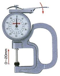 日本孔雀PEACOCK 表盤厚度計(jì)G-2