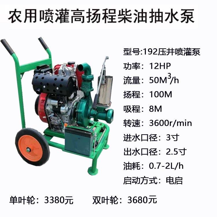 2寸抽水機，汽油壓井水泵，高揚程噴灌泵