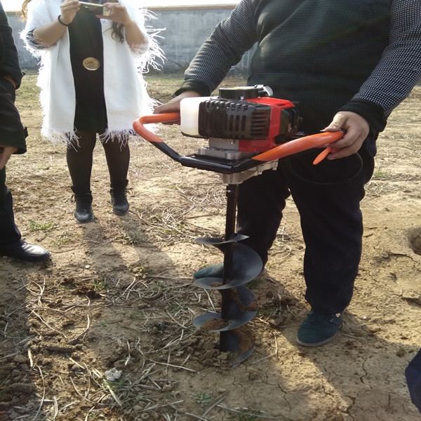 大馬力植樹地鉆機汽油手提式四沖程挖坑機