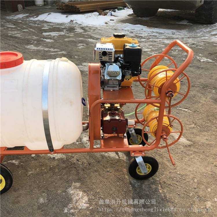 養(yǎng)殖場消毒打藥機 手推式四輪噴霧器 大容量遠射程打藥機