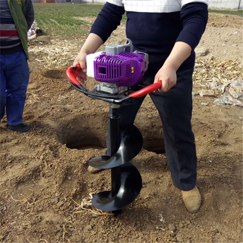 大功率硬土挖坑機 小型汽油挖坑機