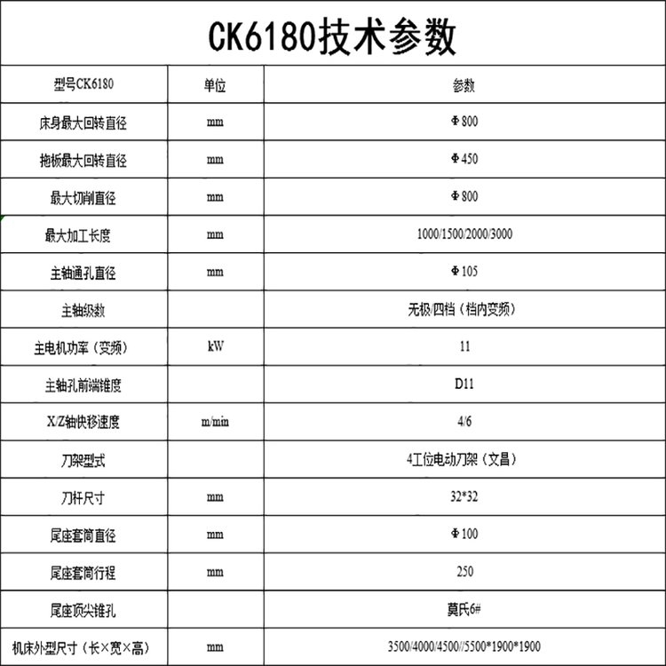 天津CK6180臥式車床重型金屬加工通用型臥式車床整體床身