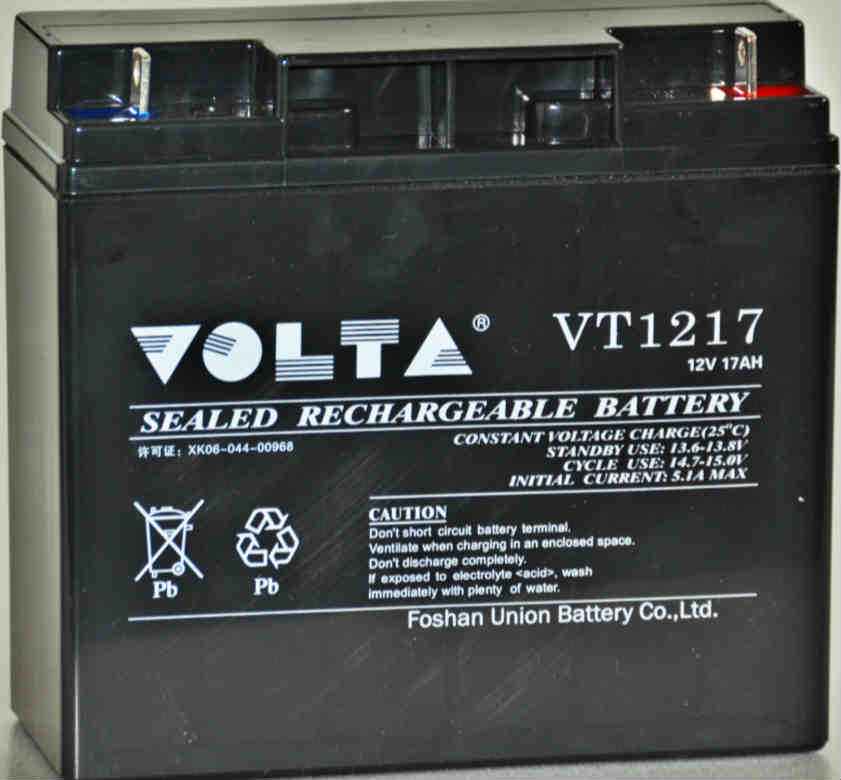 VOLTA沃塔VT1217蓄電池12V17AHEPS直流屏