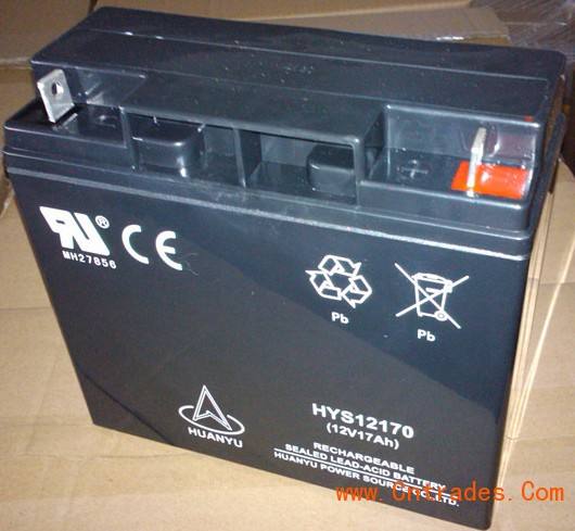 HYS12170環(huán)宇12V17AH蓄電池尺寸參數(shù)