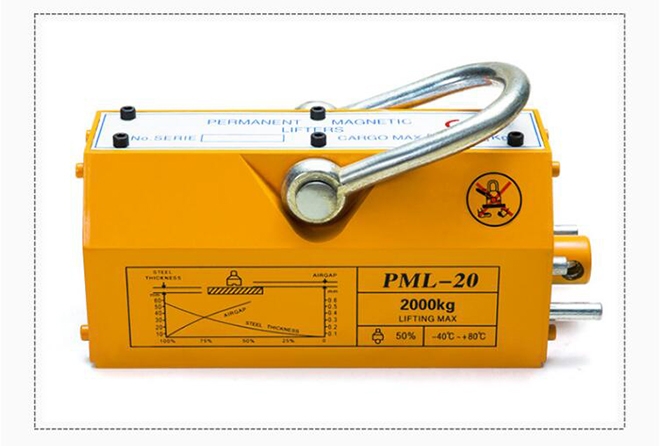 PML-20型手動永磁起重器中厚板吊運