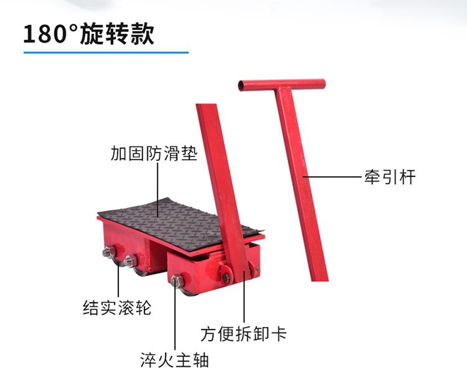 轉(zhuǎn)向搬運(yùn)小18T膠輪