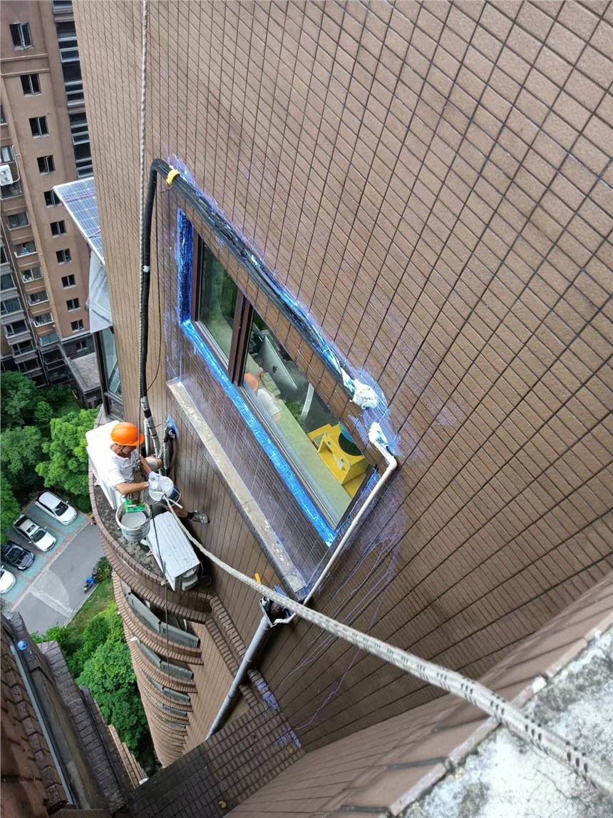 蘇州夜間蜘蛛人高空吊繩作業(yè) 蘇州建筑物修善工程