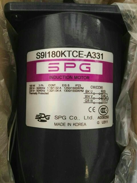 供應(yīng)SPG電機SPG感應(yīng)馬達S9I180KTCE 180W 3相220V