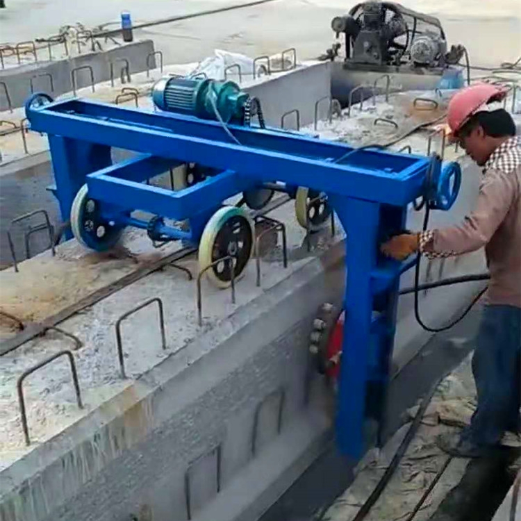 箱梁雙立面鑿毛機 空心板立面鑿毛機 自動行走立面鑿毛機生產廠家