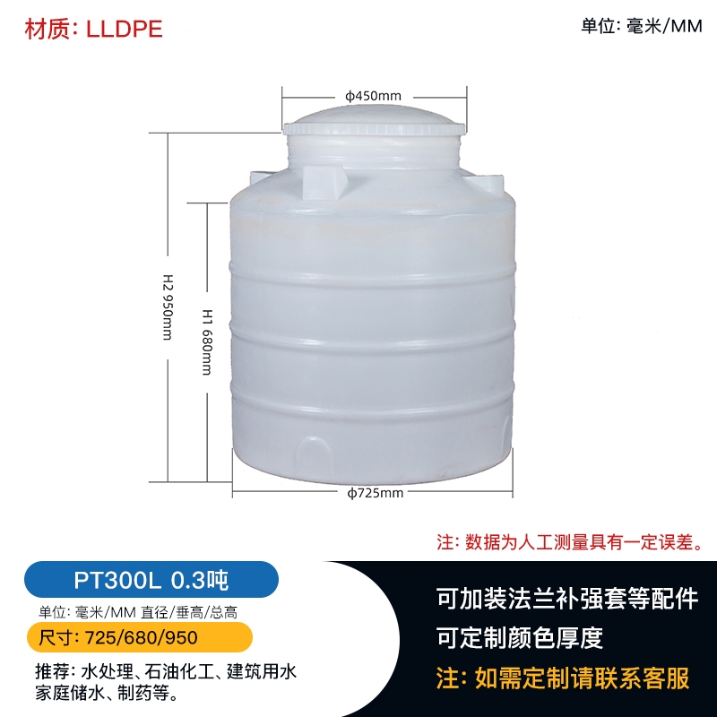 巫山0.3噸塑料水塔 賽普塑料儲(chǔ)罐 重慶牛筋水罐廠家