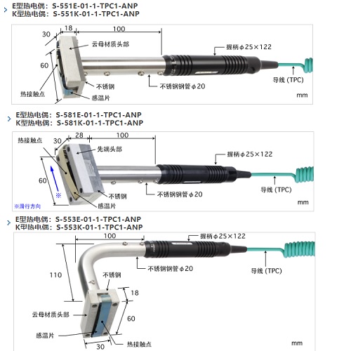 日本安立溫度傳感器S-551K-01-1-TPC1-ANP